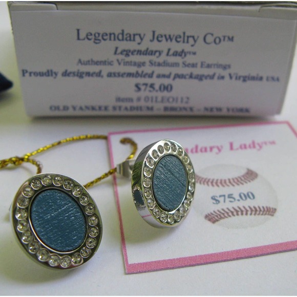 old Yankee Stadium seat Earrings by Legendary Lady™ gift - Picture 1 of 6